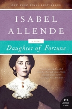 A picture of the cover of this month's book club book, Daughter of Fortune by Isabel Allende