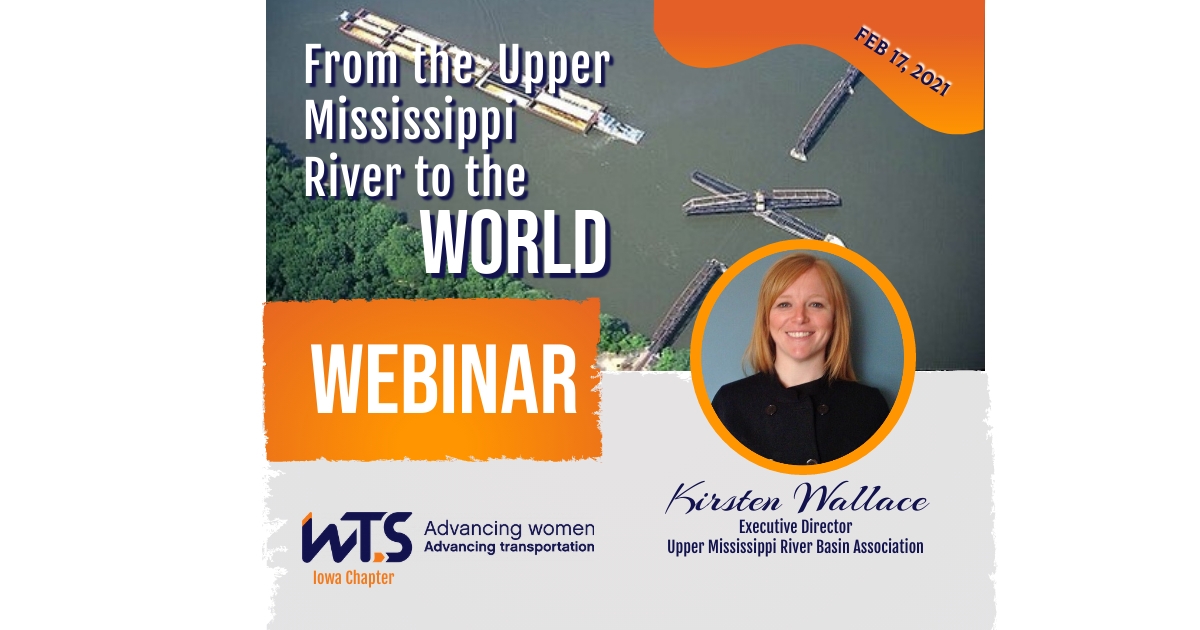 WTS Iowa Water Transportation Webinar Flyer