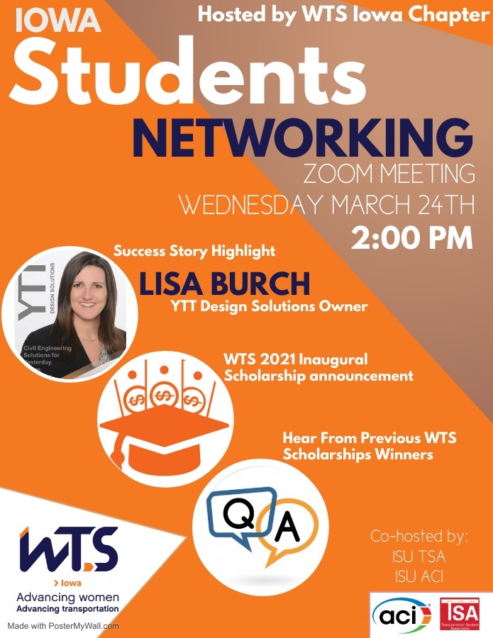 WTS Iowa Chapter Student Networking Event WTS