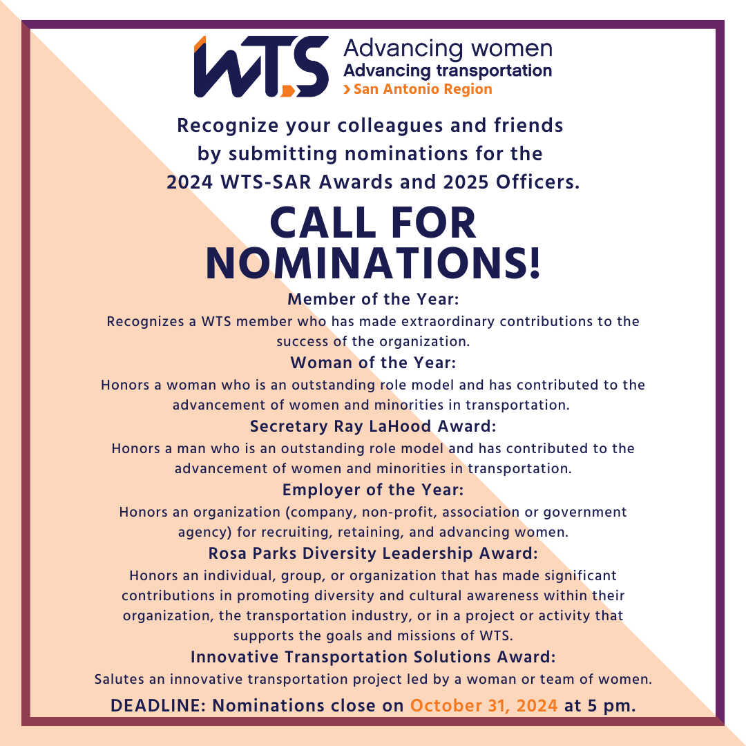 WTS SAR 2024 Call for Nominations