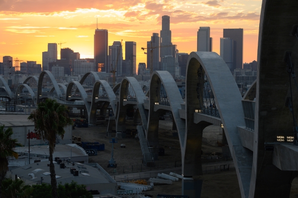 2022 WTS-LA Innovative Transportation Solutions Award:  Sixth Street Viaduct Project (Photo by Gary Leonard courtesy of City of Los Angeles Bureau of Engineering)