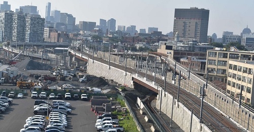 Boston GLX Viaducts at Red Bridge Area - July 2021