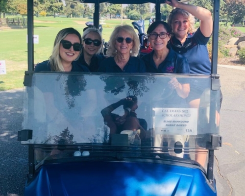 Women in Golf Cart