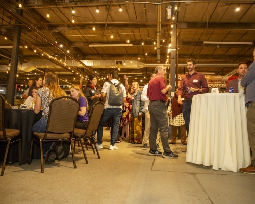 People enjoying the Summer Social